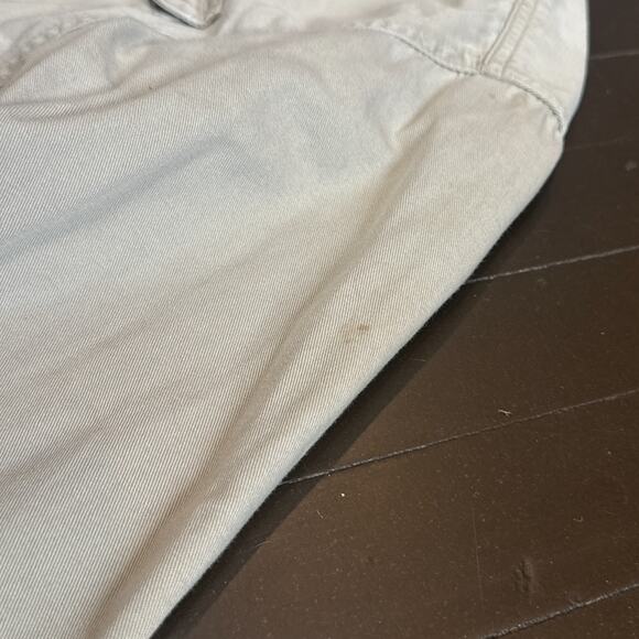 Vintage Woolrich Men’s L Outdoor Work Shirt 100% Cotton Twill Khaki Button-Up - Picture 7 of 10